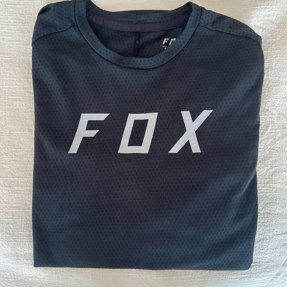 Fox Defend Long Sleeve Youth Jersey, Biking, Size Youth Large, Black